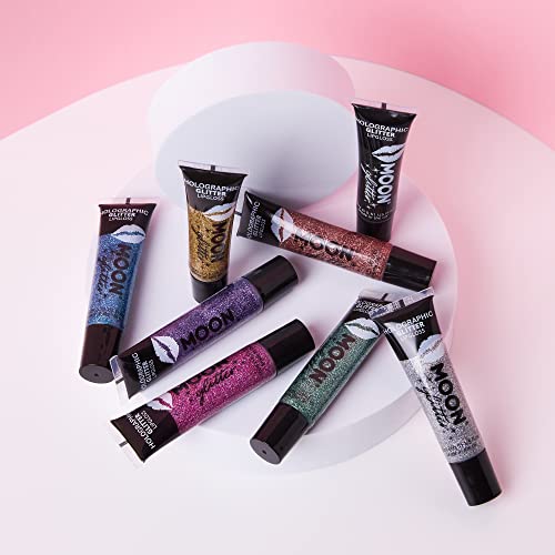 Holographic Glitter Lipgloss by Moon Glitter - 15ml - Rose Gold - Image 4