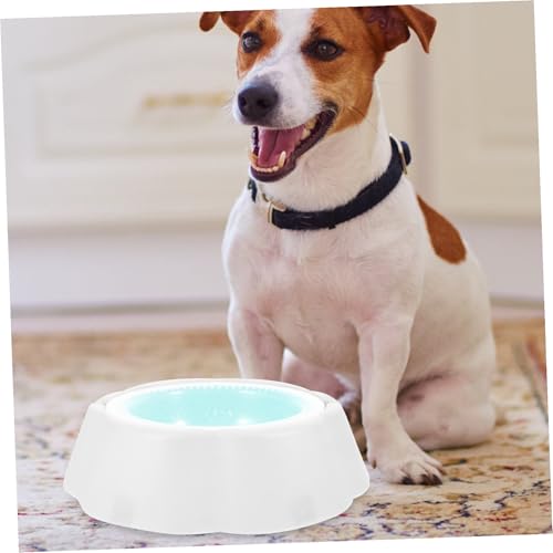 GRADENEVE 夏用ペット冷却ボウル 冷蔵庫対応 抗滑り底付き 犬猫用水飲み器 簡単解清掃可能 体温調節サポート 室内外兼用