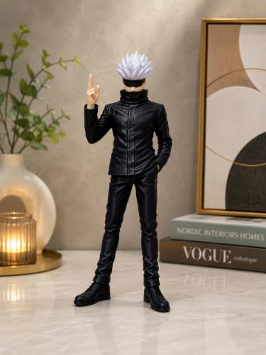 Image of Gojo Satoru Action Figure 21cm, Jujutsu Kaisen Anime Collectible Figurine with Stand, PLA 3D Printed Statue for Desk, Shelf, Gaming Setup, Home Decor & Gift for Anime Fans