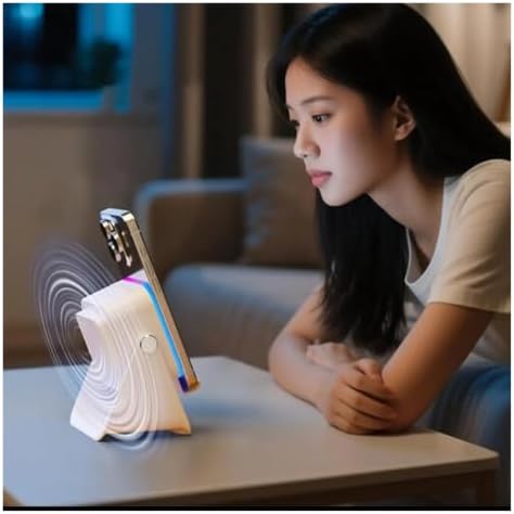 PFXXRENX Foldable Induction Bluetooth Speaker Phone Stand - 5