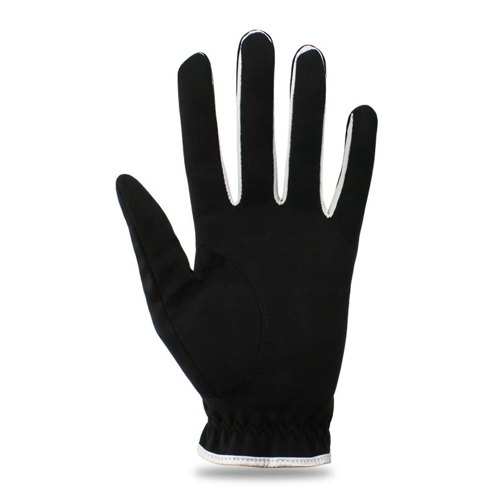 Golfhandschuhe Packung von 10. Stck Männer Golfhandschuhe atmungsaktiv schwarzer weicher Gewebe Golf Handschuh Linke Hand Golfhandschuh