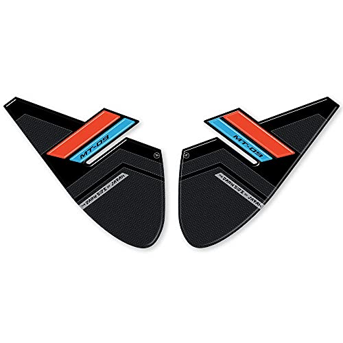 labelbike - 3D klebende Tankpads Kompatibel mit Yamaha Mt-09 Mt-09 SP 2021 - Orange