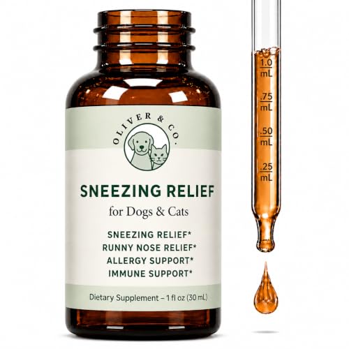 Dog & Cat Sneezing Treatment - Helps to Support Sinus Health Eye Health Immune Health & Much More - Cat Sneezing Relief - Nose Relief for Dogs - Allergy Relief for Cats - 1 fl oz