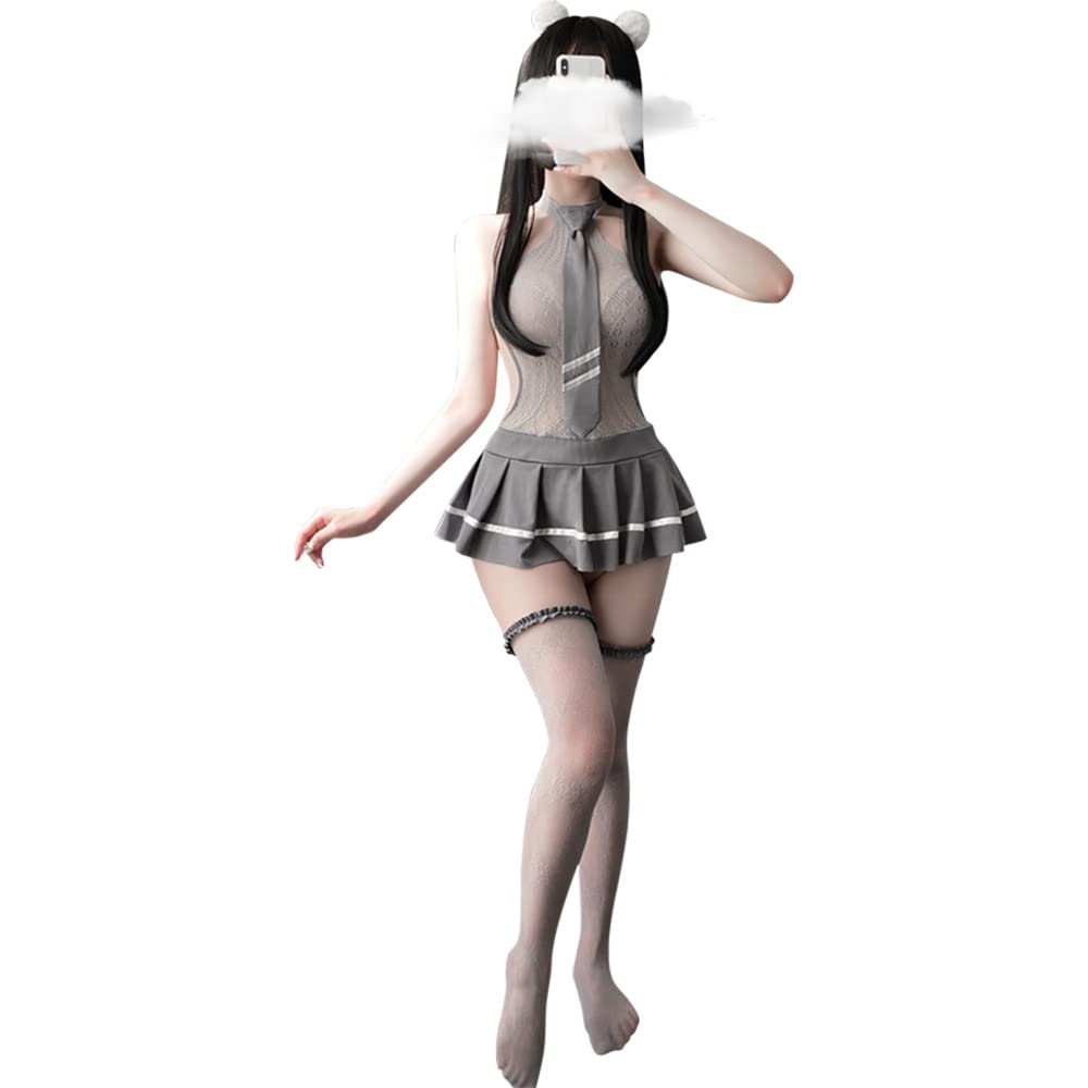 Uniforme de colegiala japonesa para cosplay de tentación de perspectiva, lindo traje de anime, lencería sexy (sexy)