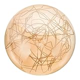 Abat-jour cylindrique - la ouverture de l'abat-jour permet un facile à l'ampoule, abat-jour en verre pour suspensions