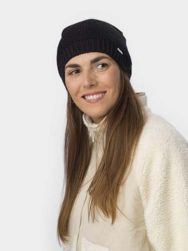 Eisbär Corson Oversize Mütze Schwarz – gefütterte Wintermütze – Bild 3