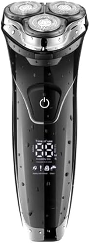 GeRRiT Afeitadoras eléctricas for hombres calvos, pantalla LCD resistente al agua Afeitadora eléctrica Barba Afeitadora eléctrica for hombres Máquina de afeitar facial recargable