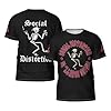 Men's Distortion Rock Band Printed Short-Sleeved Shirts Versatile Round-Neck Tops Comfortable and Trendy Shirts Multicolor L #4