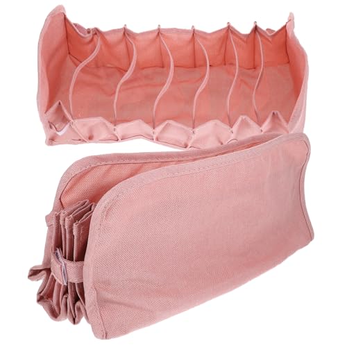 Gatuida 1 Juego Encima Organizador De Almacenamiento De Armario Organizador De Cajones De Ropa Interior Organizadores De Armarios y Almacenaje Armario Pantalón Herramienta Bolsas Rosa Tela