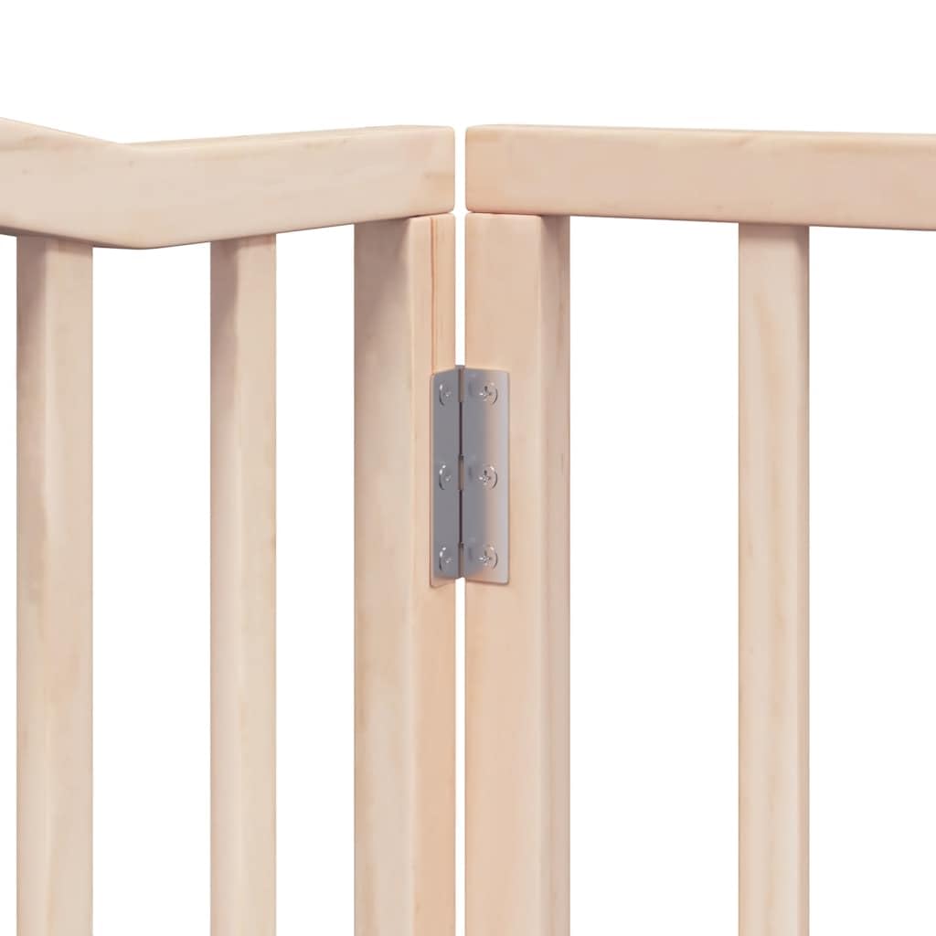 vidaXL Puerta para Perros Plegable 10 Paneles Madera de álamo 800 cm