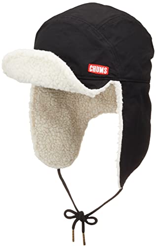 チャムス メンズキャップ Russian Cap Black2 Free