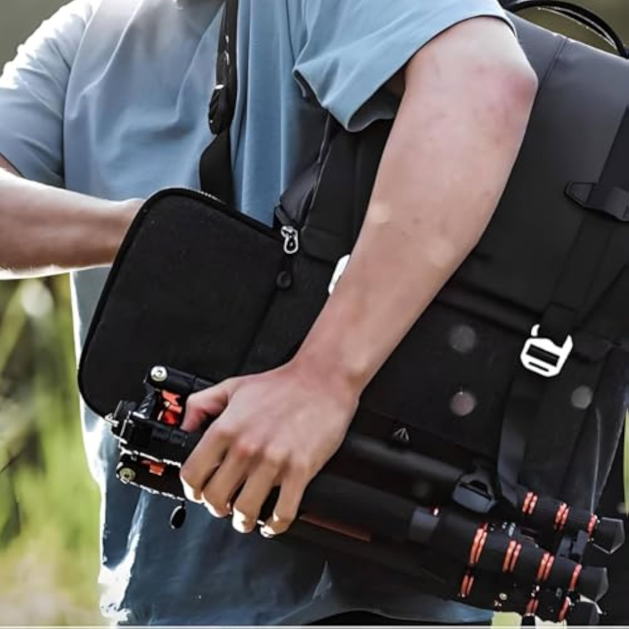 Removable Dividers Photographer Backpack for Travelers