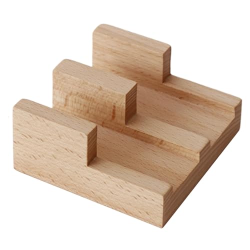 ?????? Wood Sushi Tacos Holder Platter Japanese Design Elegant Ornament Serving Tray Display Stand for Dining Room Themed Party Home, 2 Grid