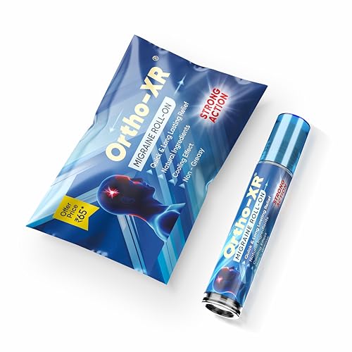 Image of Ortho XR Ayurvedic Migraine Roll-On for Fast Relief from Migraine, Headache & Sinus Pain| Strong Cooling Action| Ideal for First-Time Use & Travel - (Pack of 1)