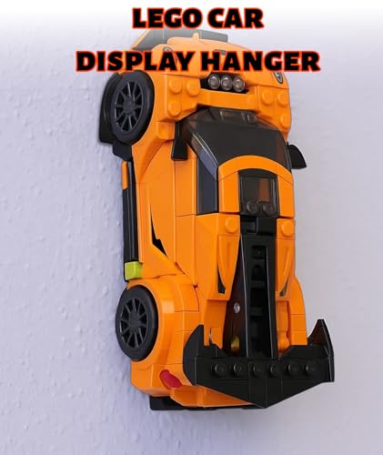 Image of 5 Pcs Car Wall Mount for Lego Car Set, Wall Mount, 2.79 * 0.9 * 0.55 Inch Display Shelves Suitable for Car Collectors (Black)