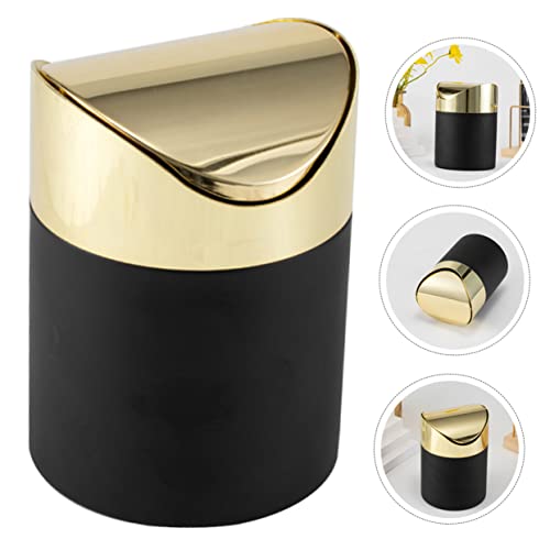 Mini caneca de basura de acero inoxidable VOSAREA para escritorio miniatura 6