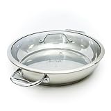 David Burke Splendor 12.5' Fry Pan – Thick Solid Steel Side Handles