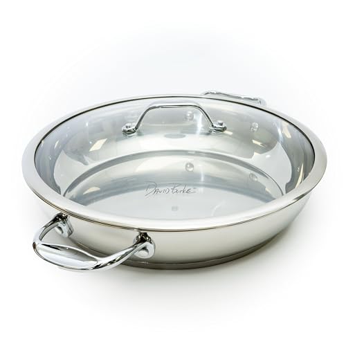 David Burke Splendor 12.5" Fry Pan – Thick Solid Steel Side Handles by David Burke - Used condition - US$38.99