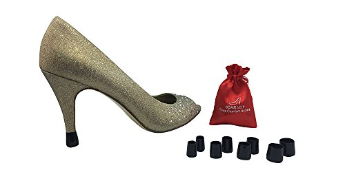Scarlet Heel Tip LITE: Slip-On Heel Cap to Instantly Repair Shoe & Reduce Noise