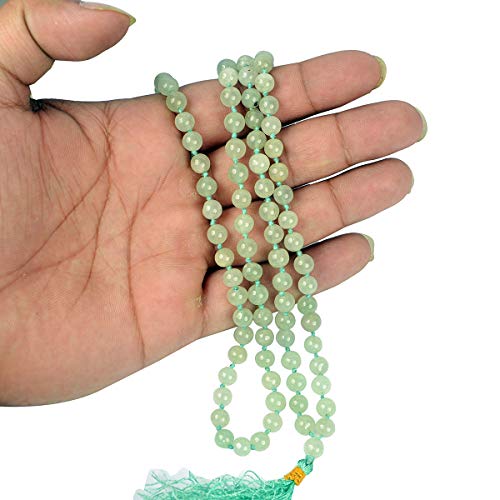 Image of Reiki Crystal Products Natural Reiki Feng-Shui Mala Necklace 6 mm Crystal Stone 108 Bead Jaap Mala for Men and Women