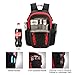 Piscifun Insulated Cooler Backpack, Leakproof Lightweight Cooler Bag, Soft Backpack Cooler for Men and Women Bag Cooler for Lunch, Picnic, Fishing, Hiking, Camping,Park, Day Trip Black & Red