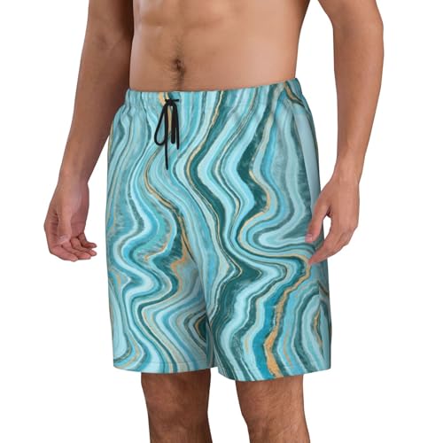 Men's Beach Shorts Stone Abstract Mens Swim Trunks Board Shorts with Pockets Swimwear Bathing Suits2