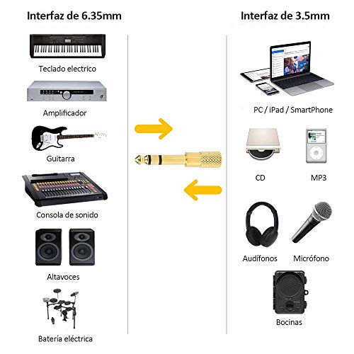 Consejos y comparativas para Comprar Adaptador 3.5 a 6.3 listamos los 10 mejores. 9 Imagen adicional