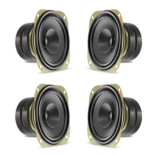 Image of 3 inch Inch Full-Range Speaker | Dual Cone | 20W Nominal | 40W Max | 4-Ohms | Copper Coil | 53mm Dual Magnet | High Sensitivity | Ideal for Home & Car Audio (4)