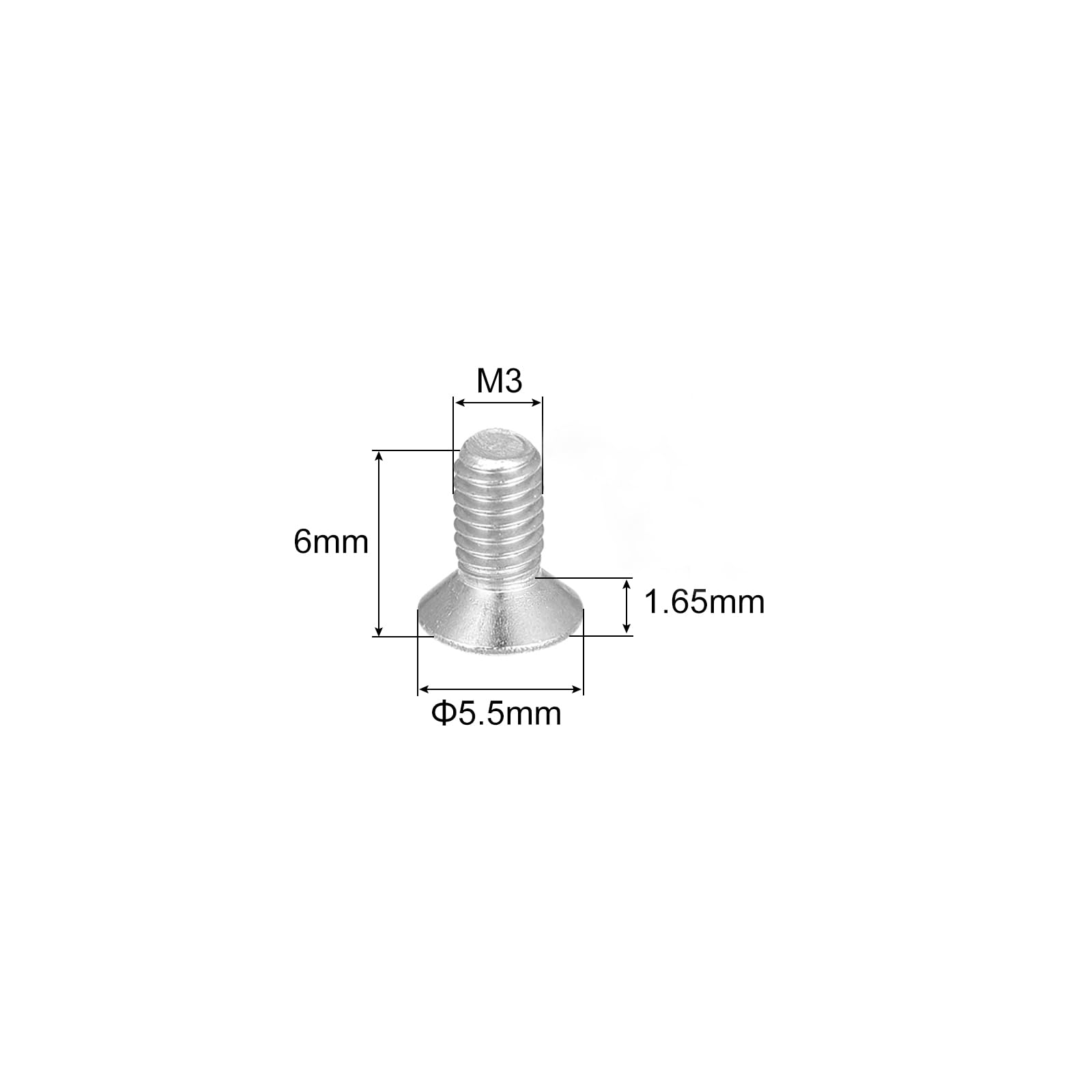 Lotto 200 Viti Antimanomissione Torx M3-0,5 X 6 Mm | Testa Tonda Con Perno Centrale | SherrodSurplus