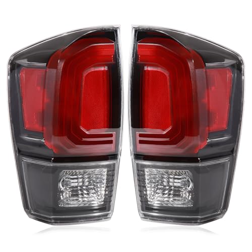 CONLLCON Tail Lights Assembly Compatible with 2016-2023 Tacoma Black, Rear Light Taillights Replacement 8156004200 TO2800201 8155004200 TO2801201