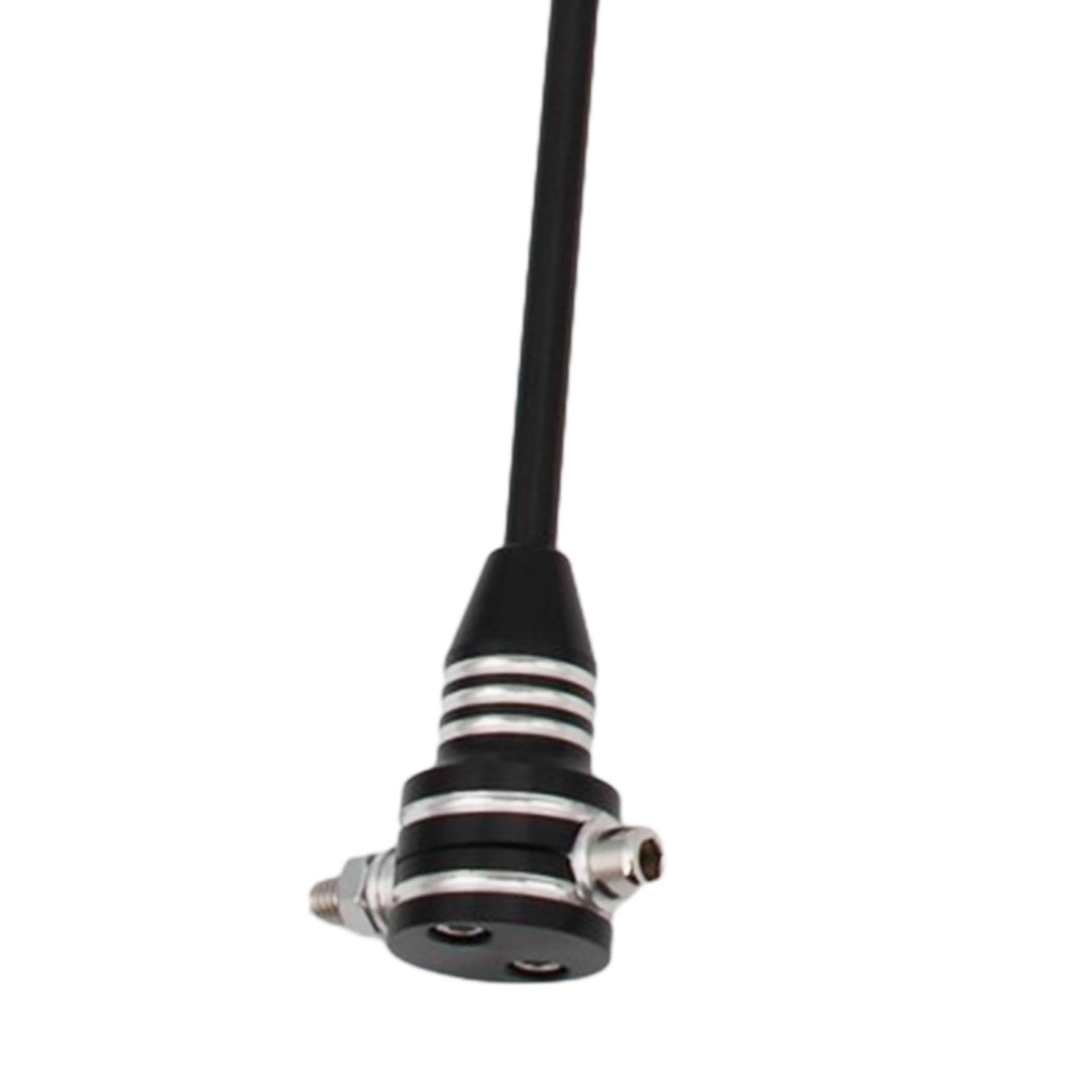 Asta de Bandera para Motocicleta, Soporte de Bandera multifunción Universal Resistente al Desgaste, Resistente y práctico para Suministros de, Negro