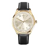 The Bradford Exchange ‘Protection and Strength for My Son’ Men’s Diamond Watch – A Unique Son Tribute Watch, with Gold-Plated Stainless Steel casing, Leather Strap and a Genuine Diamond. Exclusive to