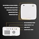 KODAK FLIK X10 Full HD Multimedia Projector | Mini Portable Compact Home Theater System with Remote Control, Native 1080p Video Projection & HDMI Cable | Watch Movies from iPhone, Laptop & More - Image 2