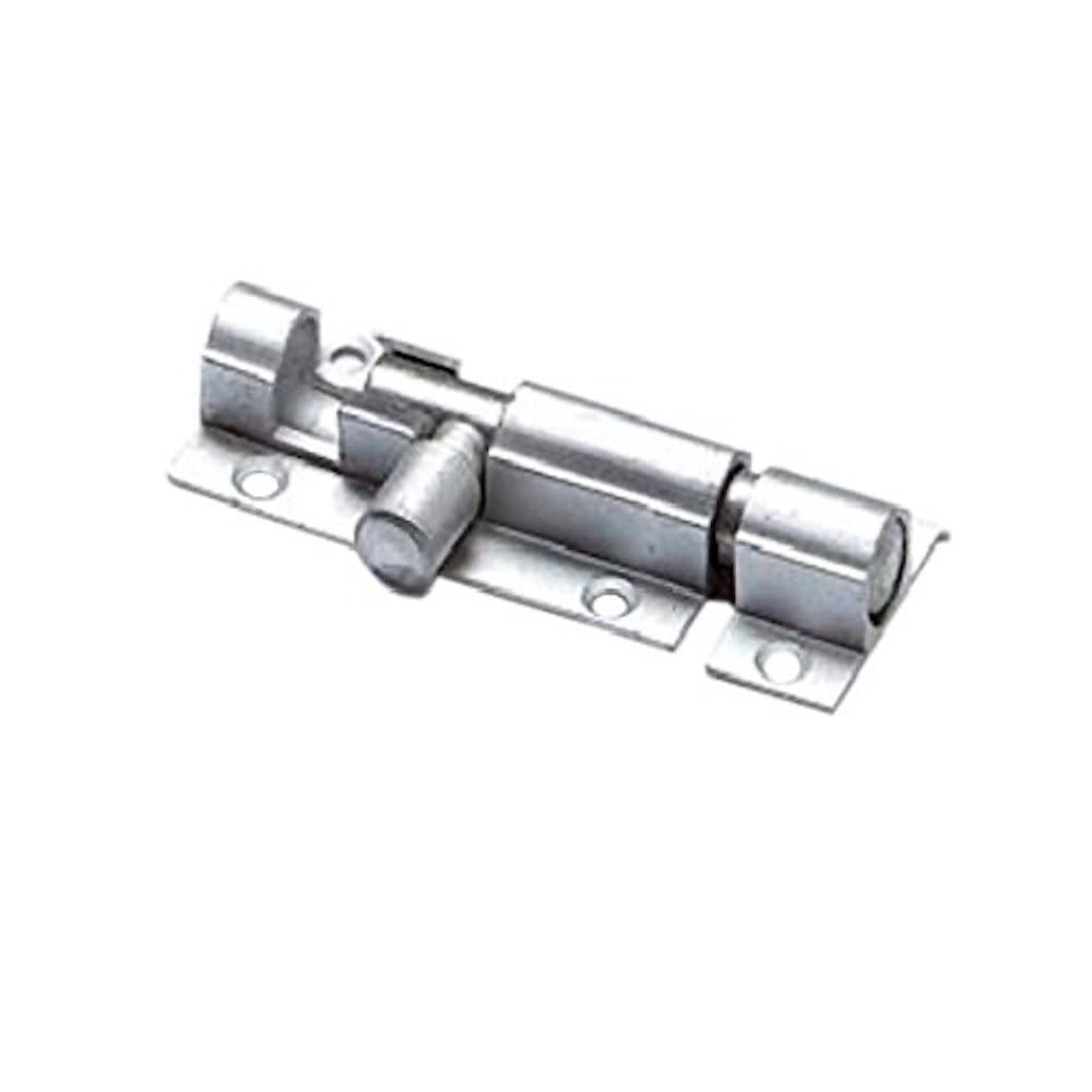 Merriway BH04901 (2 Pcs) Straight Surface Slide Door Bolt Aluminium 75mm - Pack of 2 Pieces
