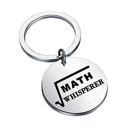 Regalo de agradecimiento para profesores de matemáticas con llavero único