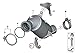 BMW Genuine Holder Catalytic Converter Near Engine