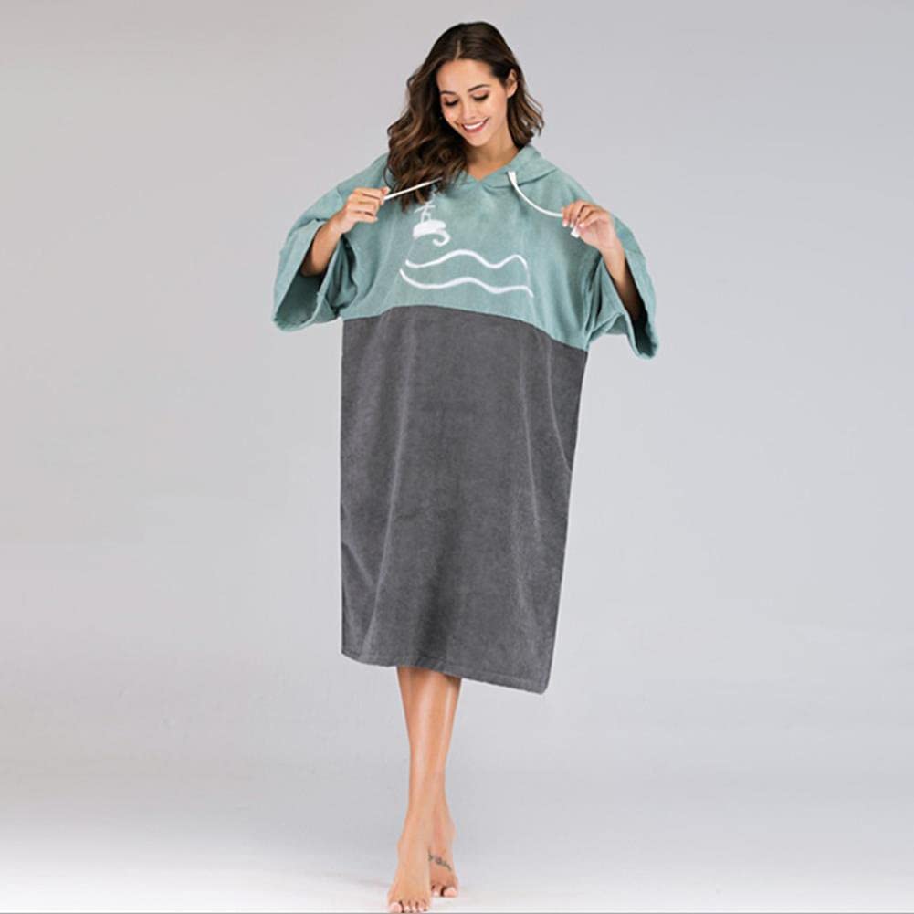 Accappatoio Unisex Terry Poncho Accappatoio Asciugamano Asciugamano Asciugamano Mano Asciugamano Beach Wetsuit Bath Robe Poncho Cappa Asciugamani per Immersioni in Kayak