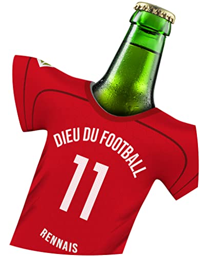 myfanshirt Rennes Article Convient à Fans STAD. RENNAIS Tricot Housse Refroidisseur à bière Cadeaux Homme Anniversaire Fussball-Gott by FRFRT