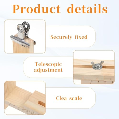 Kit para hacer pulseras de macramé con telar de madera ajustable y accesorios de tejer 3