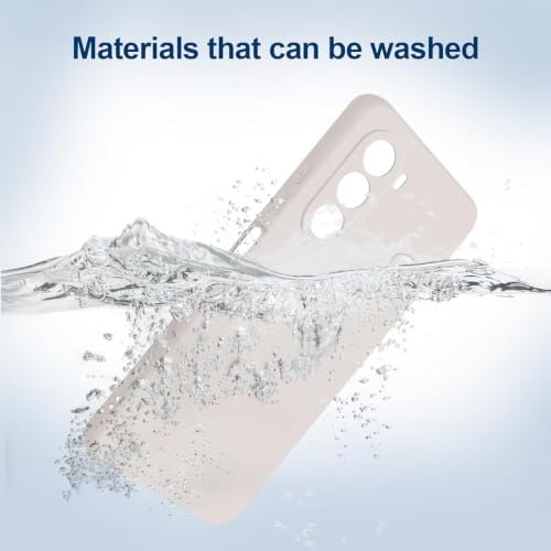Image of DIZORO Microfiber Candy Compatible for Oneplus Nord ce6 lite 5G Smooth Touch Cushion Liquid Soft Silicone Gel Rubber Phone Case Non-Slip Full Body Protective Shockproof Back Cover - Stone