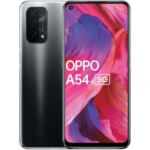 OPPO A54 4GB+64GB Smartphone Desbloqueado, Pantalla LCD de 6.49', Cámara Cuádruple de 48MP, Batería de 5000mAh, Color Negro