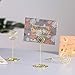 Artliving 12pcs Place Card Holder Memo Holder Clip Photo Holder Table Number Holder Round Shape Gold