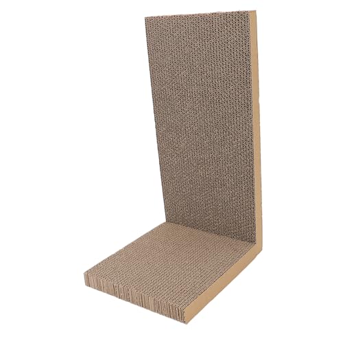 Tablero corrugado para rascar gatos FILFEEL compacto protector de muebles reversible pack de 2 6