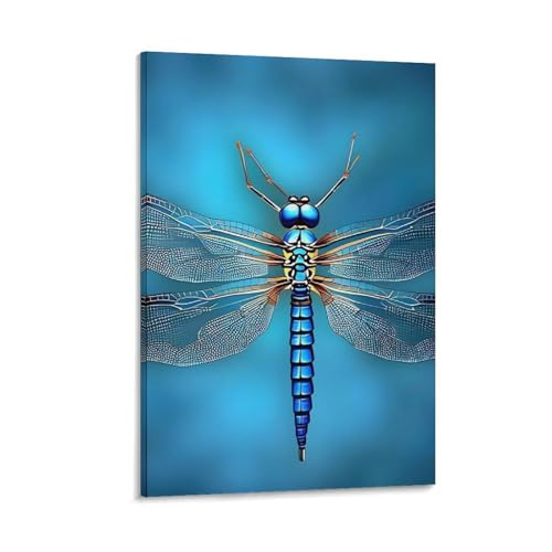 Toile Odonata bleu pour rompre la monotonie des murs de chambre