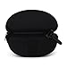 Flying Fisherman Shell Zipper Protective Fabric Sunglass Case with Clip for Men and Women Sunglasses Eyewear Black, (PN: 7607)