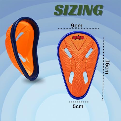 Image of SSS Octopus Abdominal Guard with Extra Soft Rubber Pad (Size & Colour Choice) (Kids, Orange)