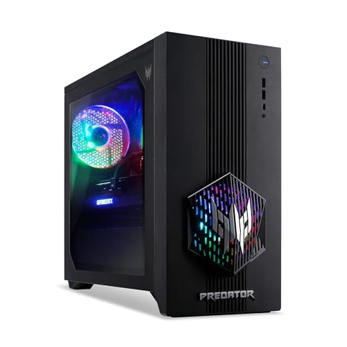 Acer Tower | Predator Orion 3000 | Core Ultra 5 225F | RAM: 32GB | SSD: 4TB | NVIDIA RTX 5060 | Sichtfenster | RGB | Gaming Tastatur und Maus | Windows 11 Pro | Office 2024 Pro | Sicherungsstick