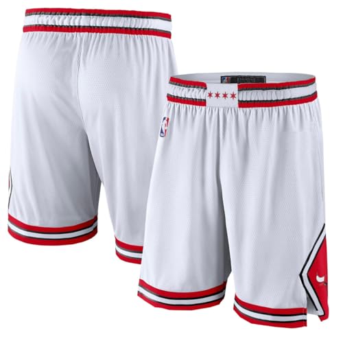Outerstuff Chicago Bulls Nba Kids Youth 8-20 Association Edition White On-Court Swingman Performance Shorts  cover