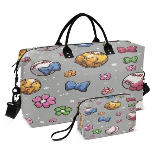 Sac de Voyage Balles de Baseball avec Trousse pour Ranger Facilement Vos Affaires de Weekend