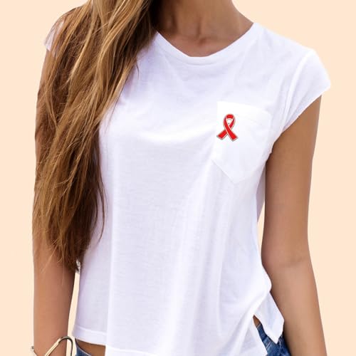 Image of 6Pcs Awareness Enamel Ribbon Lapel Pins Ribbon Brooch Pin for Charity Events Survivor Campaign Party Favors Supplies
